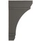 Ekena Millwork 2 1/4"W x 6"D x 10"H Stockport Wood Vintage Decor Bracket, Reclaimed Grey BKTWD02X06X10STGY - alternate 3